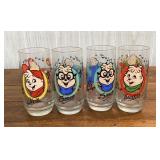 (4) 1985 Chipmunk glasses