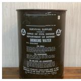 17.5 Gallons Civil Defense Drinking water Drum
