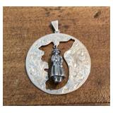 Vintage Sterling silver 95% Pendant 12.8g