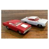 Pair of Vintage 1966 Charger Slot cars 5.25"
