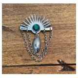 Large Sterling Silver Brooch