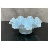 9" Fenton Blue Hobnail EPERGNE Base No Horns
