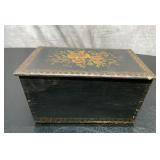Antique decorative wooden box