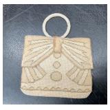Antique Czechoslovakia beaded evening bag 6''