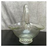 Indiana glass, large basket 11''