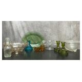10 piece antique glass assortment