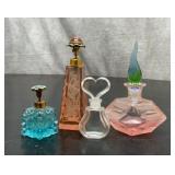 4  ANTIQUE PERFUME BOTTLES