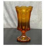 Fostoria Amber coin pedestal apothecary jar