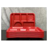 10 SiLite VTG school cafeteria trays 13' x 10'