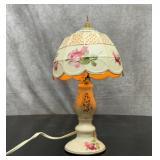 Rose porcelain vanity lamp