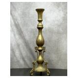 Huge brass candlestick with Japanese Koi fish