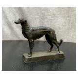 Russian Borzoi dog statue 10''