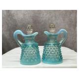 Fenton hobnail cruet pair 5''