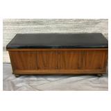 VTG Lane padded bench/cedar chest & Contents