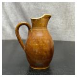 Vintage French wine jug gres du berry 19 century