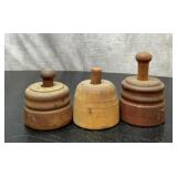 3. Vintage butter molds. 4''