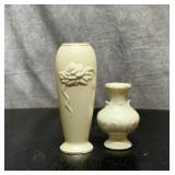 2 Lenox vases 8'', 4.5''