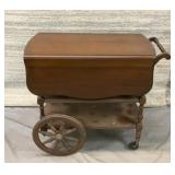 Vintage Pennsylvania house, wood tea cart