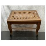 Cane top footstool