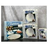 Haviland blue garland, 5 Piece Pl. setting,