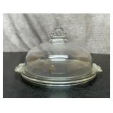 WALTHER GLAS W GERMANY CAKE PLATE WITH LID 13''