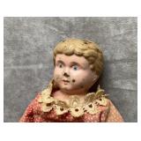 Antique German PARIAN  China doll 14'' SIGNED