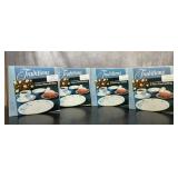 4- 5pc place settings of China Haviland blue