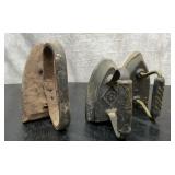3 Antique sad irons