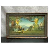 1930s garden of Melody art nouveau print Roy