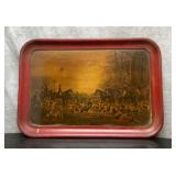 Fox hunt wooden tray