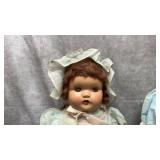 2 1930s composition baby dolls unsigned