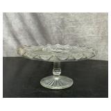 EAPG glass cake stand 10''