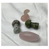 Small crystal assortment rose, quartz cobra,