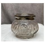 Sterling lidded pansy bowl 4