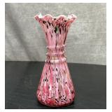 Legras pink spatterware vase 8