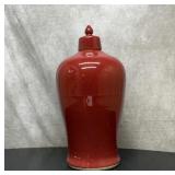 Large pottery urn burgundy 20