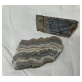 Picasso marble slice 3.5 inches and hellfire