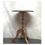3 legged table with inlaid top