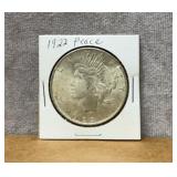 1922 Silver peace dollar