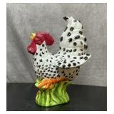 Ceramic rooster 12 