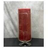 Huge 3 wick candle in glass holder 17