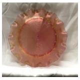 Fenton Marigold ribbon Thai Comet carnival dish