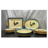 Nobel Excellemce 3 Rooster platters, disses,
