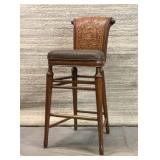 Swordfish carved barstool
