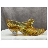 Fenton drape and cap slipper iridescent 6