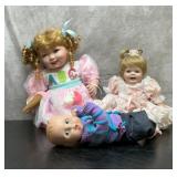 3 porcelain dolls Gerber baby, 27