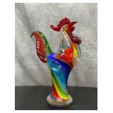 LG Art glass rooster 11