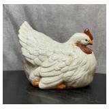 Ceramic crackled hen