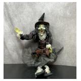 Green witch with a wart on her nose 32