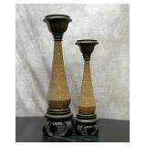Tall candlestick pair 20", 16